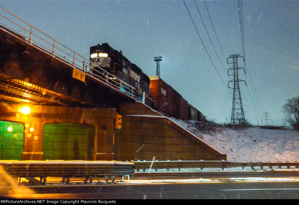 NS GP38-2 High nose Locomotive in the yard